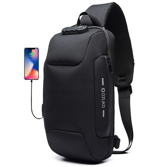 Multifunction USB Crossbody Bag  Anti-Theft Shoulder Messenger Bags