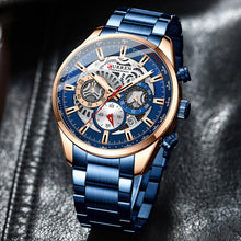 Load image into Gallery viewer, Mens Luxury Casual Quartz Wristwatches with Luminous Sport Chronograph Clock
