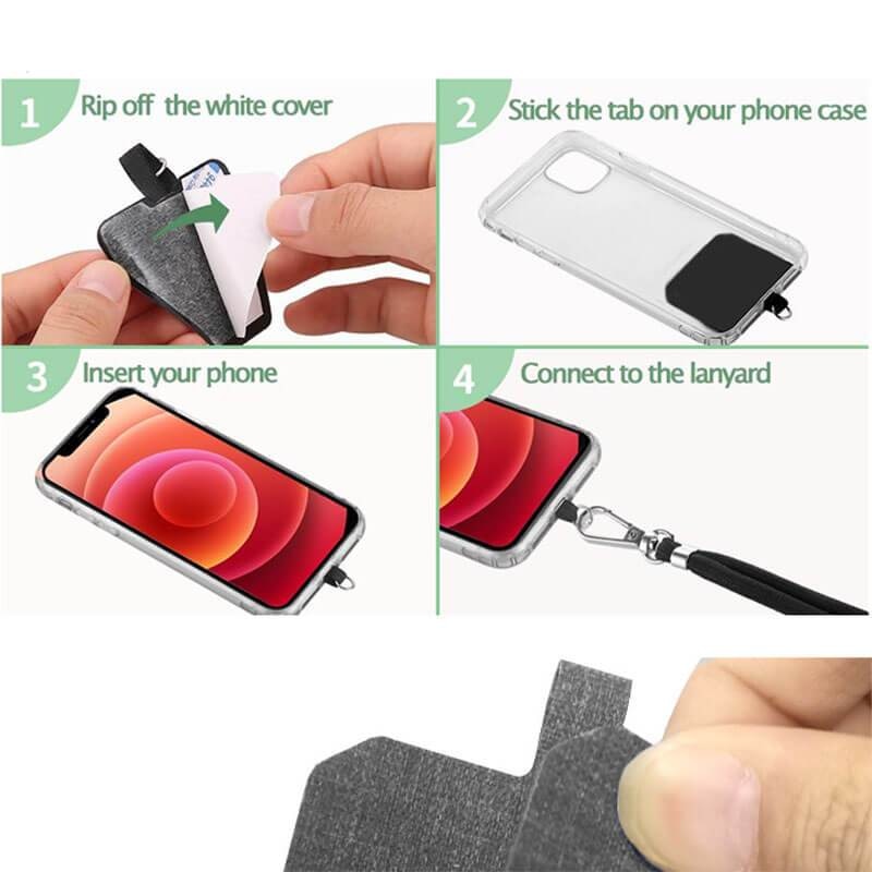 Universal Crossbody Patch Phone Mobile Phone Strap Nylon Soft Rope Cell Phone Hanging Cord Holder