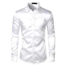 Load image into Gallery viewer, Men Elegant Silk Satin Shirt
