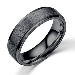 UNISEX Punk Vintage Black Stainless Steel Ring