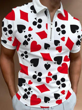 Load image into Gallery viewer, Men Casual Summer Turn-Down Collar Zipper Polo Shirt Polo Shirt
