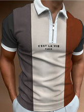 Load image into Gallery viewer, Men Casual Summer Turn-Down Collar Zipper Polo Shirt Polo Shirt

