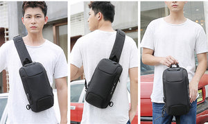 Multifunction USB Crossbody Bag  Anti-Theft Shoulder Messenger Bags