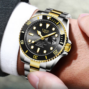Mens  Business Waterproof Quartz Wrist Watch