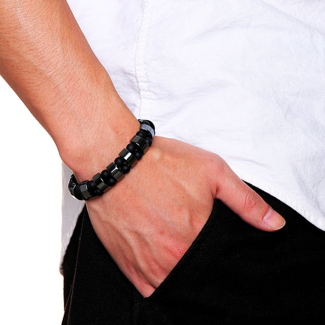 Charm Hematite Energy Bracelets Men