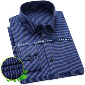 Basic Dress Shirt Single Patch Pocket Formal Business Shirt