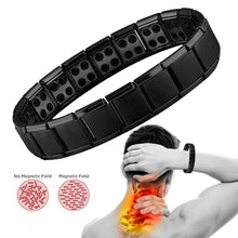 Load image into Gallery viewer, Unisex Stainless Steel Black Germanium Magnetic Bracelet Energy Jewelry
