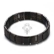 Load image into Gallery viewer, Unisex Stainless Steel Black Germanium Magnetic Bracelet Energy Jewelry
