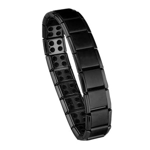 Unisex Stainless Steel Black Germanium Magnetic Bracelet Energy Jewelry