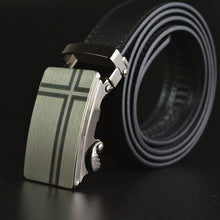 Load image into Gallery viewer, Mens Business Style Belt Black Pu Leather Strap  Automatic Buckle
