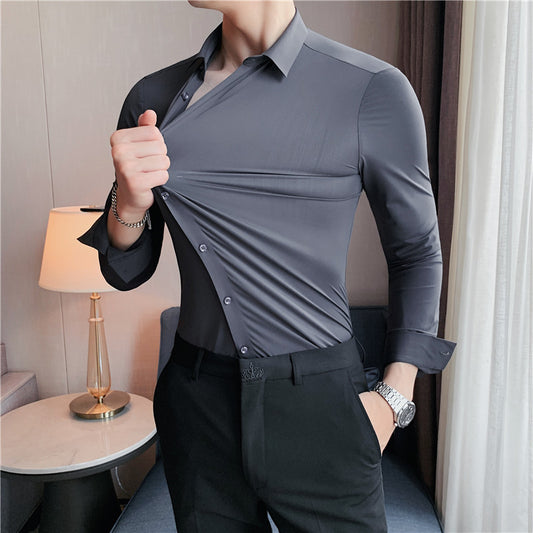 High Elasticity Casual Business Formal Dress Shirts