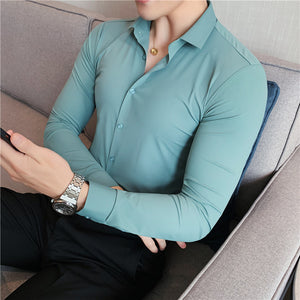 High Elasticity Casual Business Formal Dress Shirts