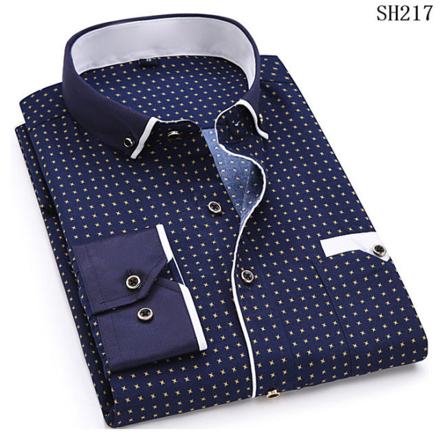 Men Casual Fashion Printed Shirt