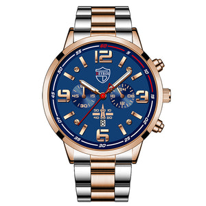 Business Luxury Bracelet Stainless Steel Quartz Watch