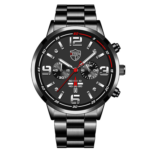 Business Luxury Bracelet Stainless Steel Quartz Watch