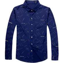 Load image into Gallery viewer, Men Casual Social Long Sleeve Line Designer Shirt
