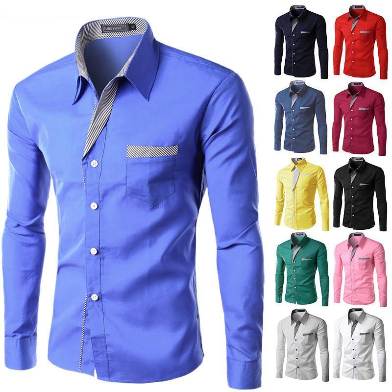 Men Elegant Fashion Long Sleeve Shirt