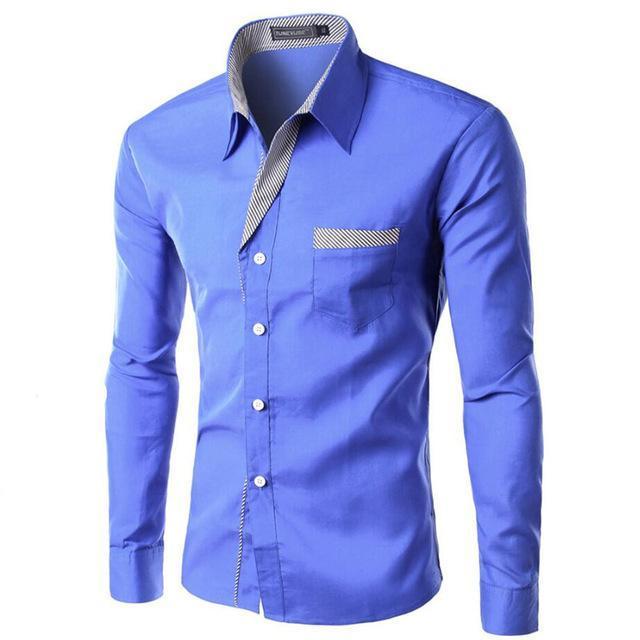 Men Elegant Fashion Long Sleeve Shirt