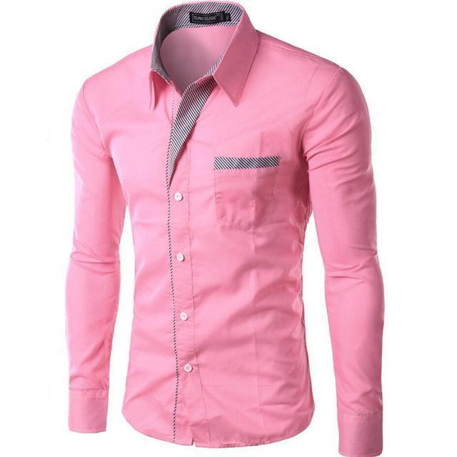 Men Elegant Fashion Long Sleeve Shirt