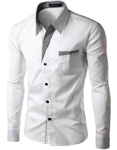 Men Elegant Fashion Long Sleeve Shirt