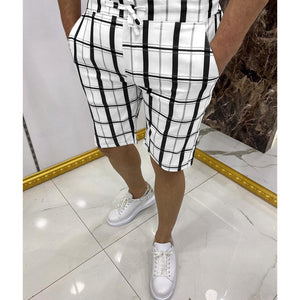 UrbanScout™ - Mens  Casual Business Drawstring Shorts Summer  Bermudas