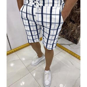 UrbanScout™ - Mens  Casual Business Drawstring Shorts Summer  Bermudas