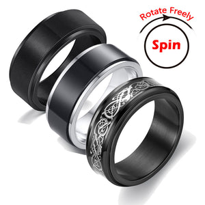 Anxiety Fidget Spinner Ring Rotate Ring