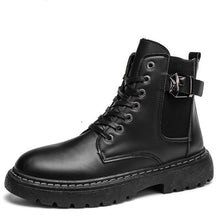 Load image into Gallery viewer, Waterproof Men Boots  Leather Shoes British Fashion Canvas
