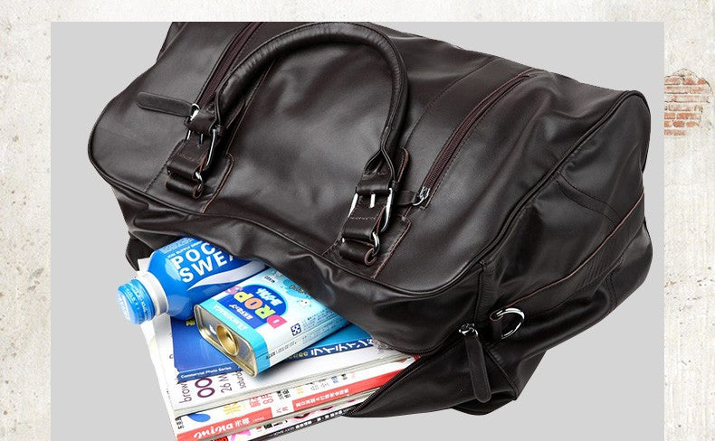 Large Fashion Men Genuine leather Travel Bags