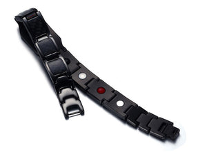 Steel Magnetic Therapy Healing Bracelet Magnet Bangle Relieve Pain Anti Radiation