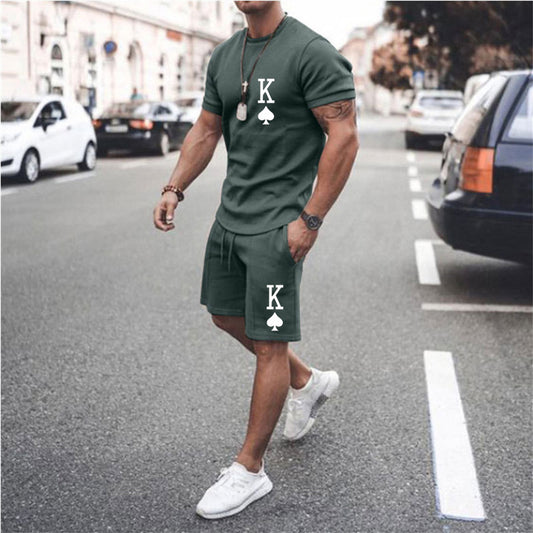 Men's printed summer summer suits