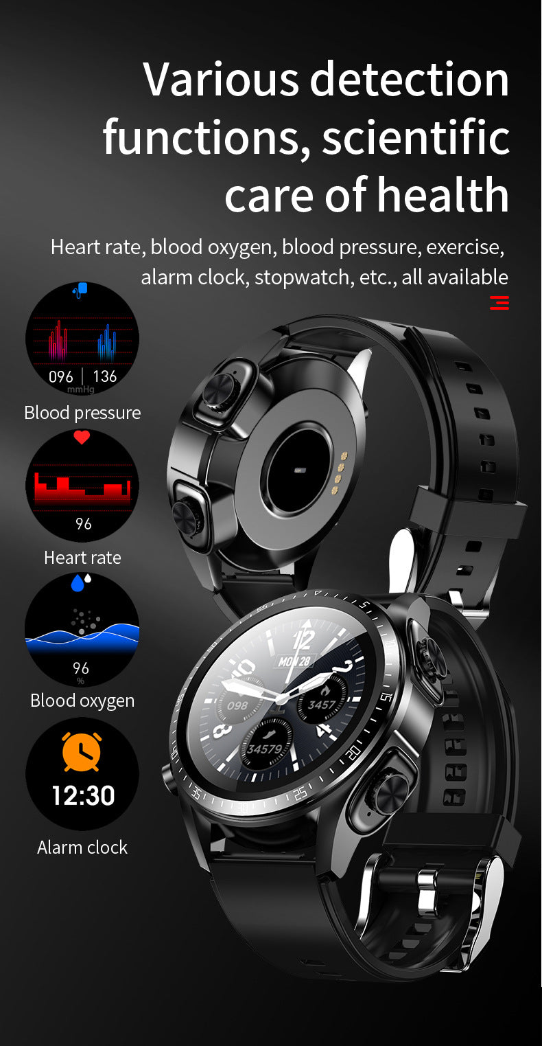 HiFi 2 in 1 Bluetooth Smart Watch with Earbuds