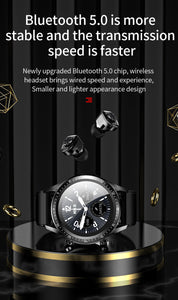 HiFi 2 in 1 Bluetooth Smart Watch with Earbuds