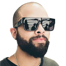 Load image into Gallery viewer, Men Flat Top Super-square Sunglasses
